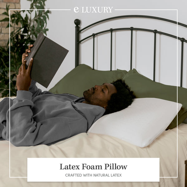 Latex foam king size top pillows