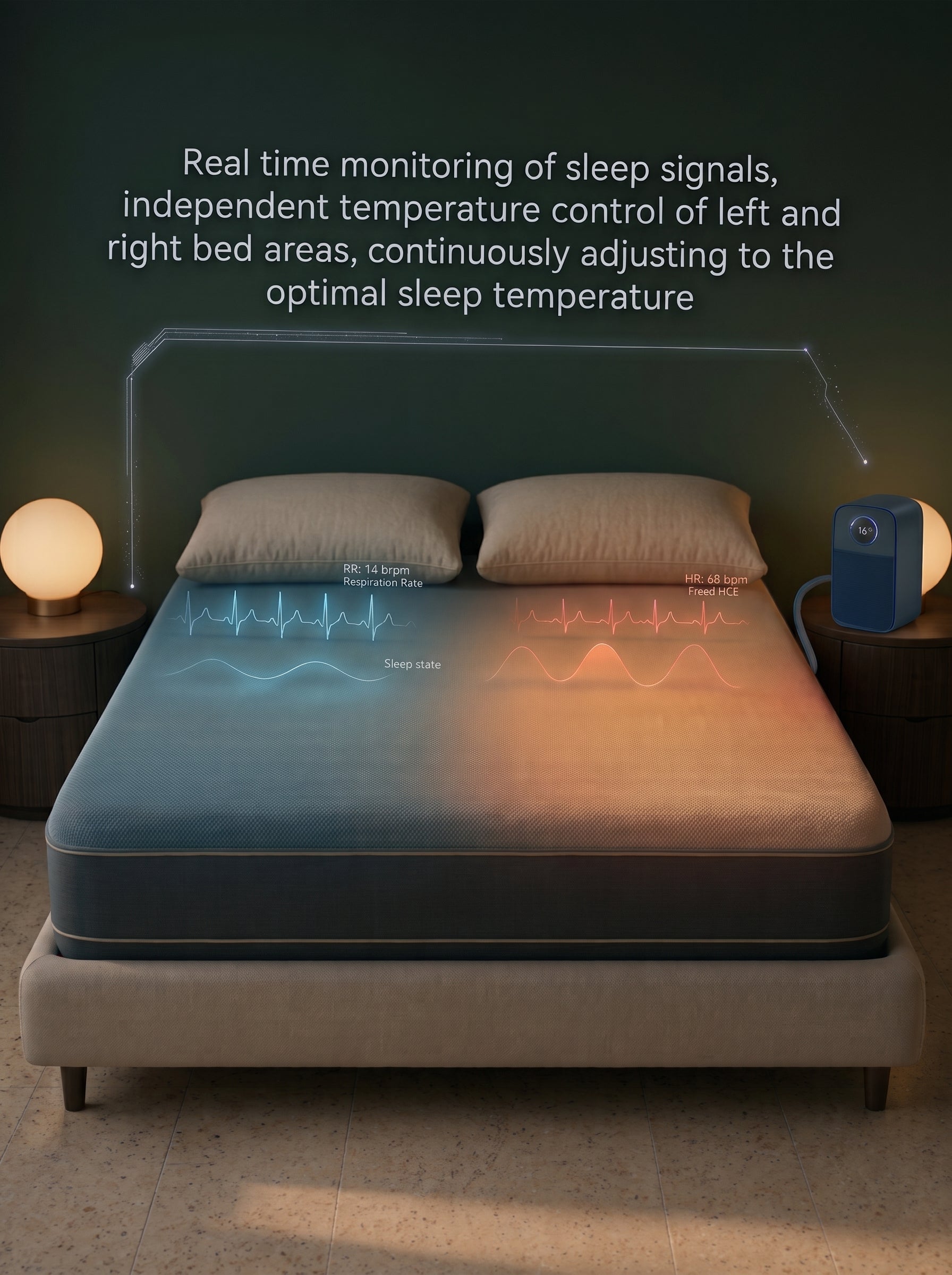 Intelligent temperature control bed cover