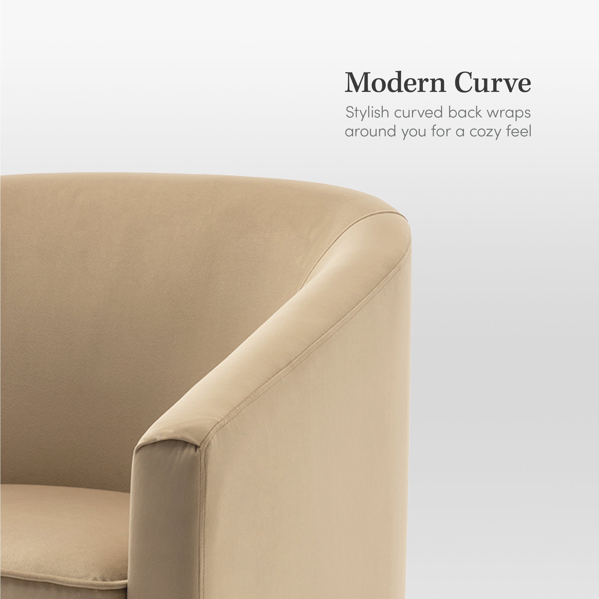 Modern Square Swivel Accent Chair