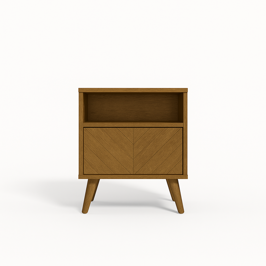 Chevron Wood Nightstand