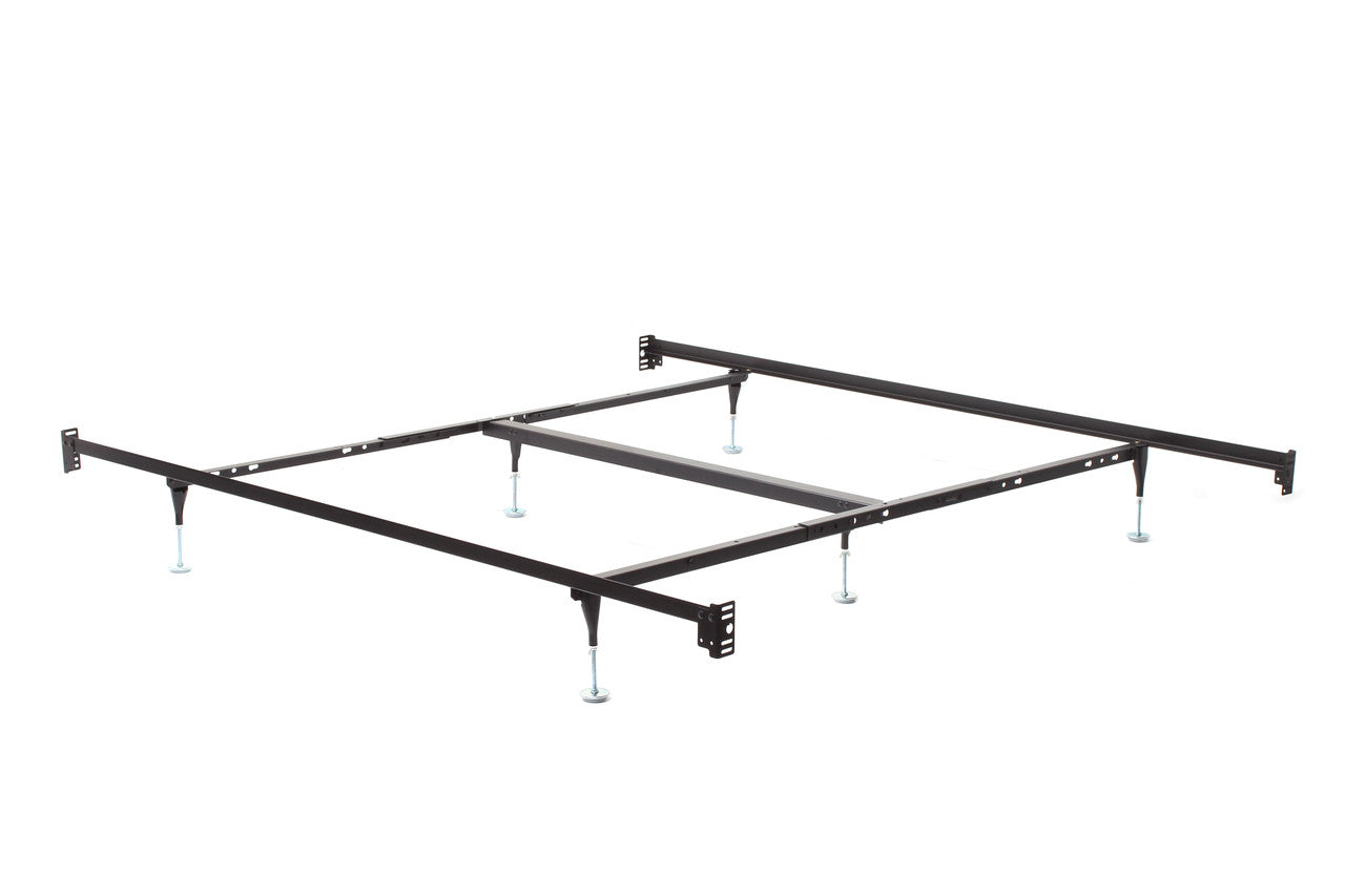 Metal Bed Frame with Headboard and Footboard Brackets
