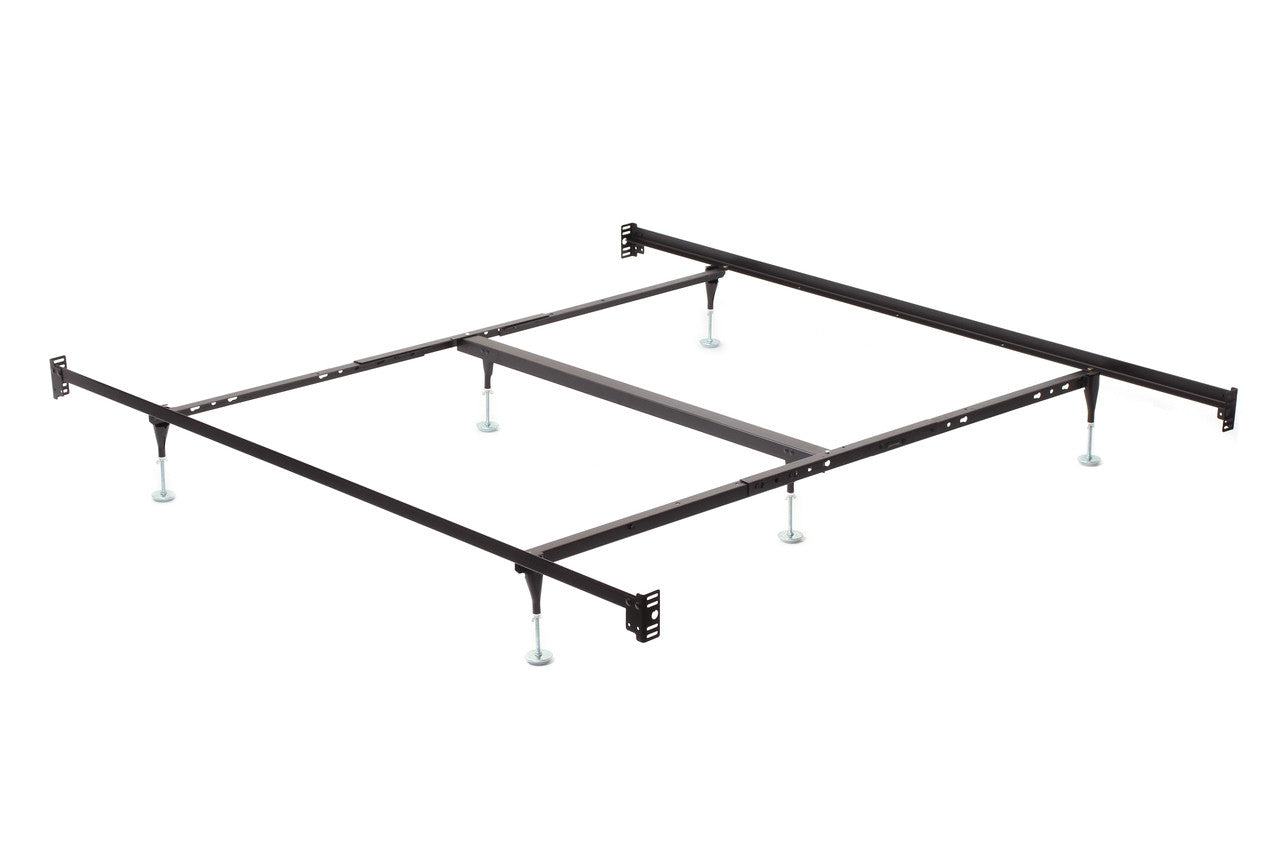 King bed frame with headboard and footboard brackets deals