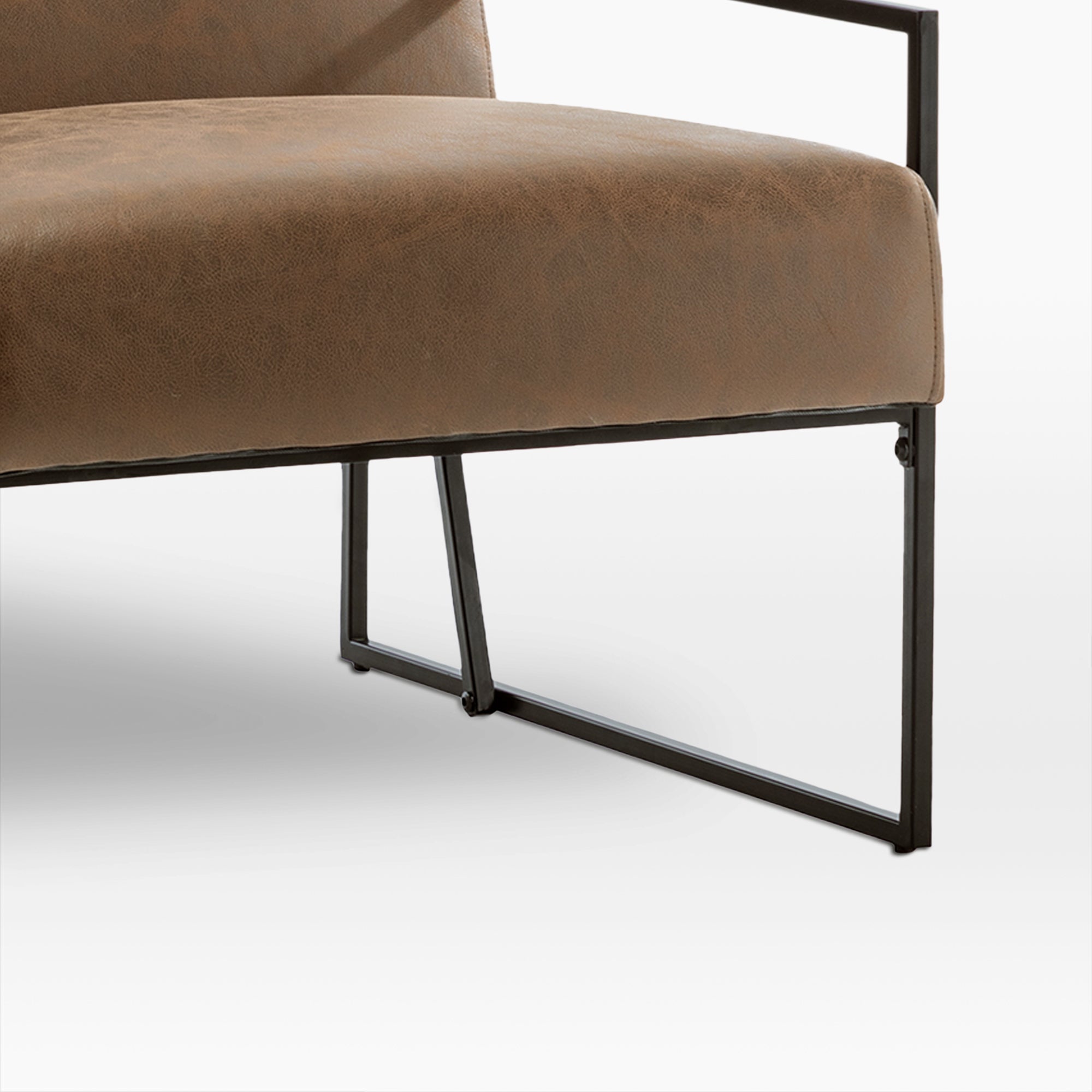 Modern metal shop accent chair