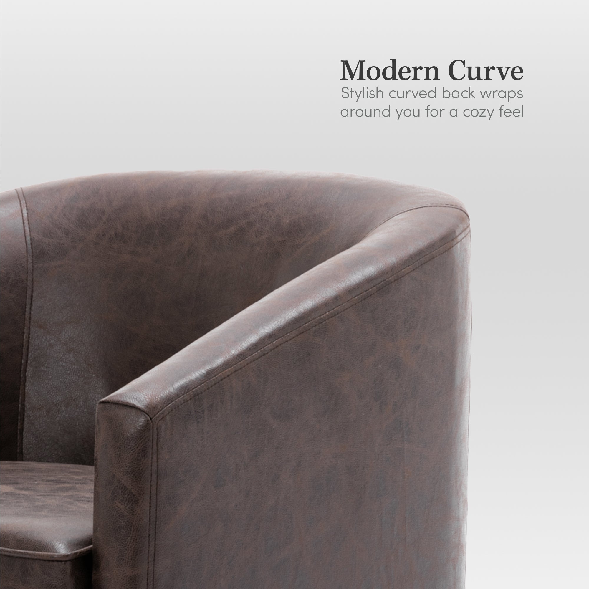 Modern Square Swivel Accent Chair