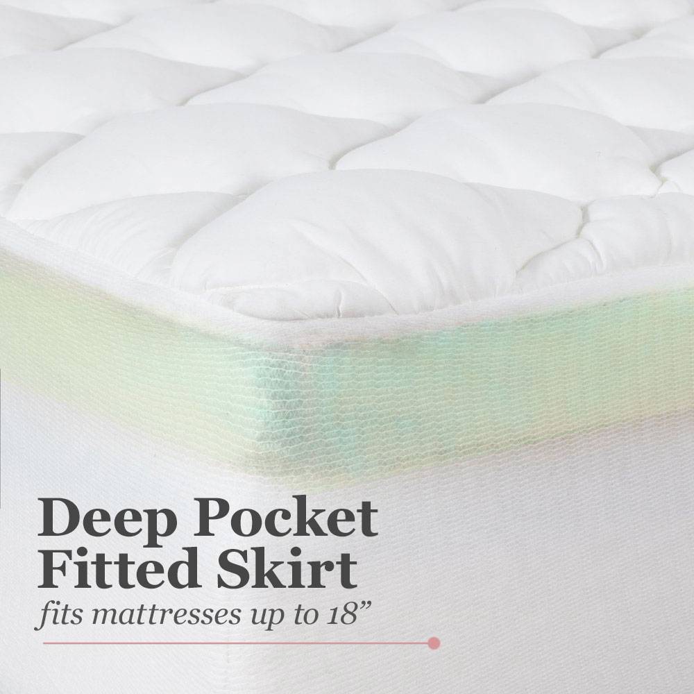 Double Thick 2-Piece Mattress Pad & Comfort Topper