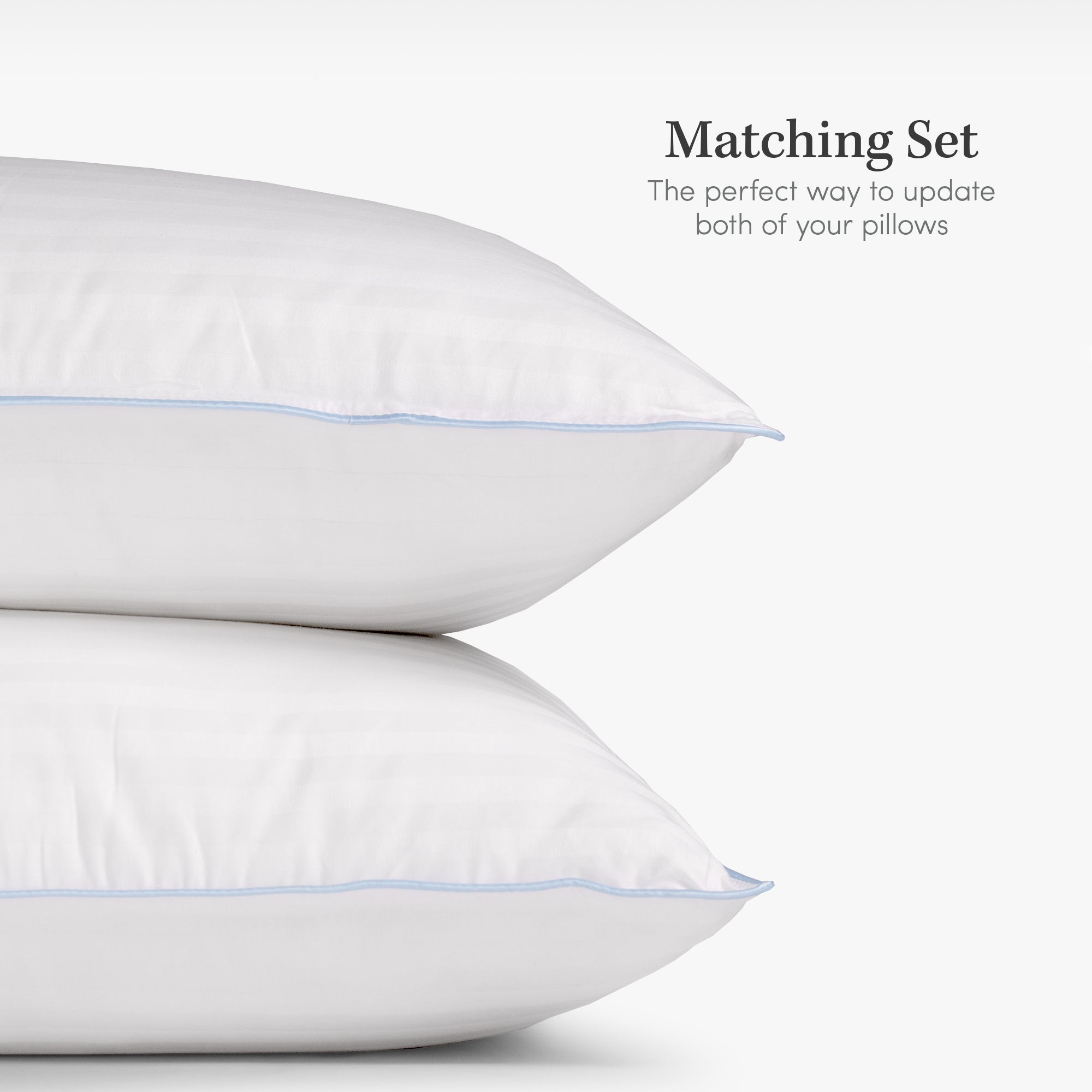 eLuxury Bed Jacquard Pillows - All Sleeper Types (Set of 2)