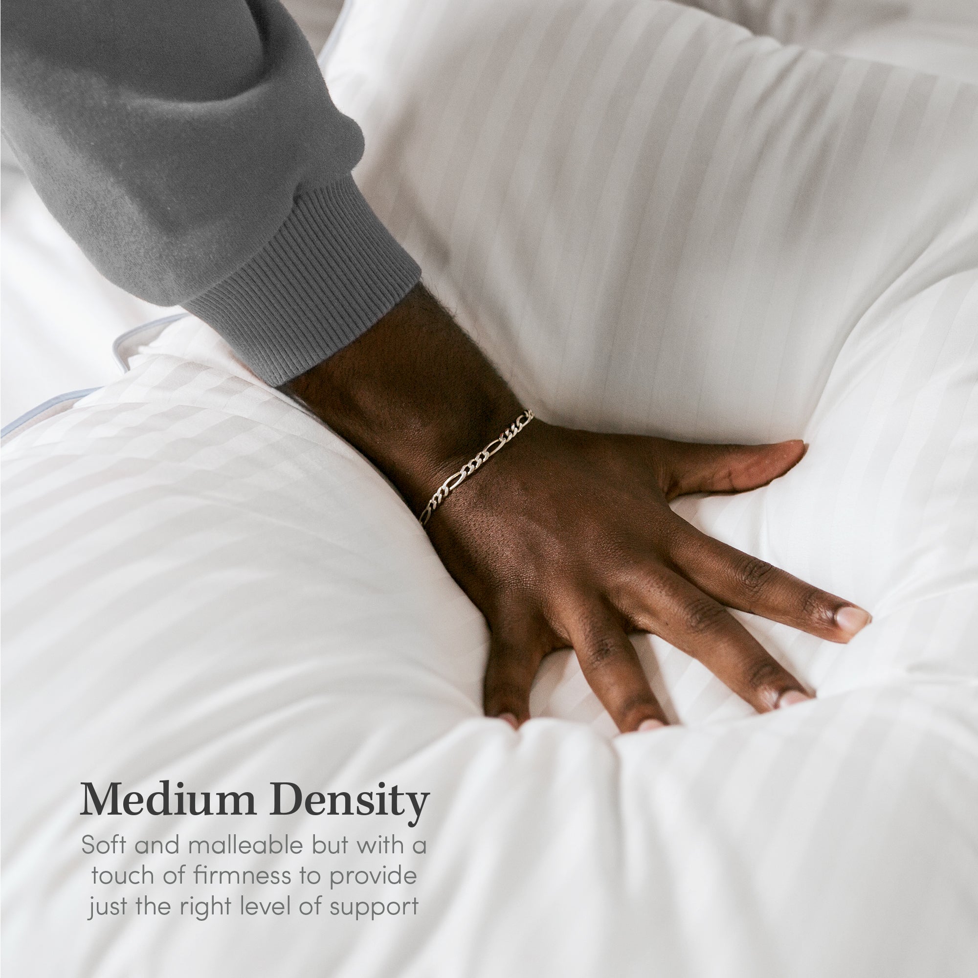 eLuxury Bed Jacquard Pillows - All Sleeper Types (Set of 2)