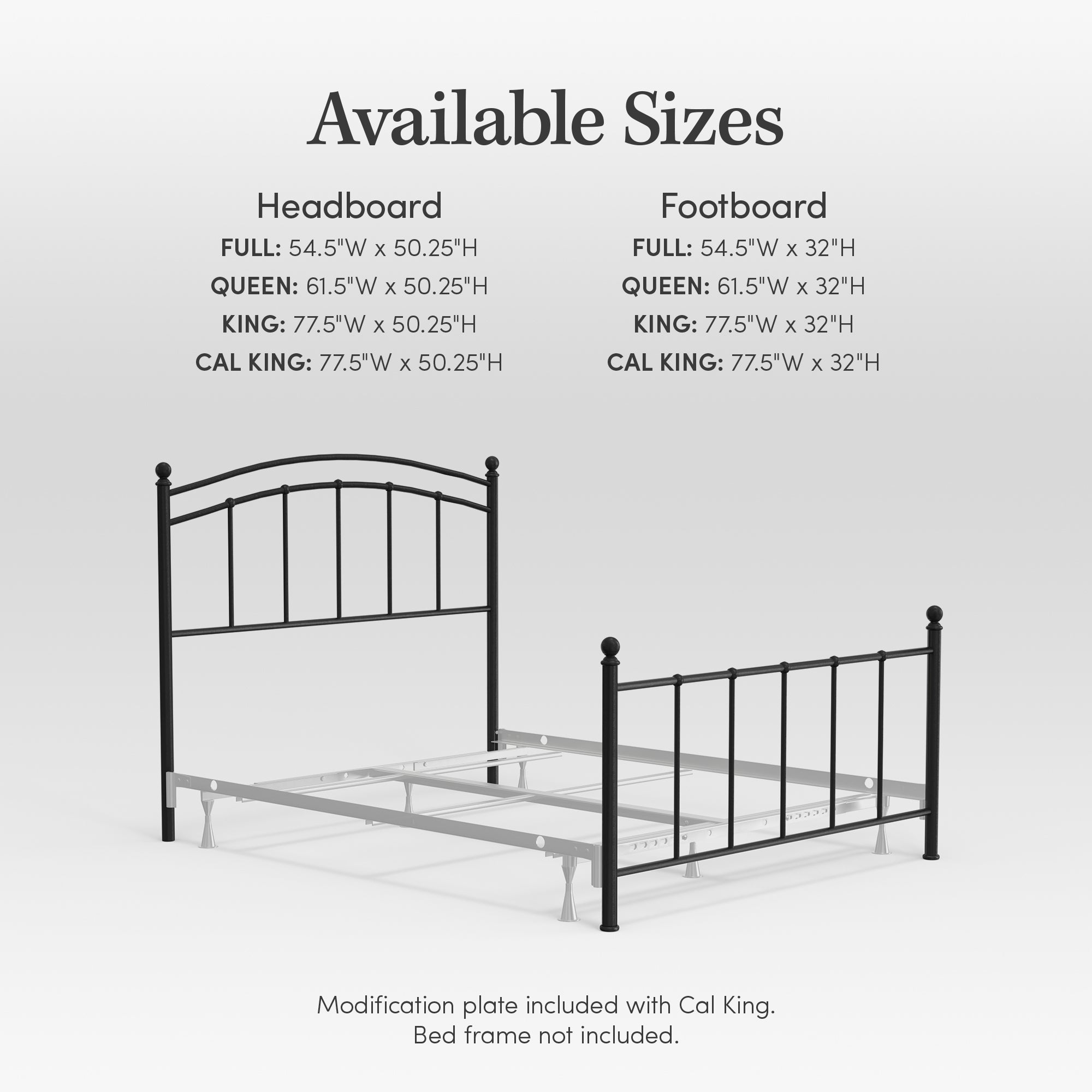 Sanford Headboard & Footboard